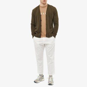 Norse Projects Men's Johannes Varsity Logo T-Shirt in Camel Small